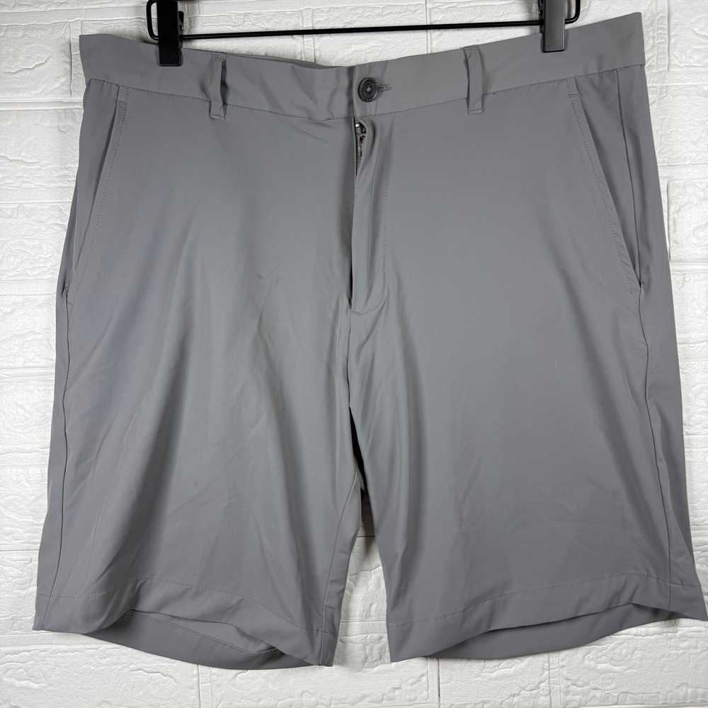 Alfani Tech Shorts Mens 34 Grey Golf Performance Stretch Casual